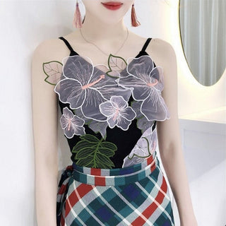 Vintage flower CropTop Patchwork Tank alodia store