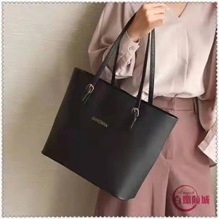 New Women's Handbags Simple Shoulder Bag Large Capacity Leather Fashion Korean Tote Bag Trendy Leisure Office Lady Bags ALODIA STORE
