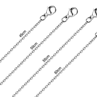 LUXUKISSKIDS Stainless Steel Necklace Chains Woman 10pcs/lot Bulk Wholesale DIY Rolo 2mm Chain No Fade Choker For Jewelry Making ALODIA STORE
