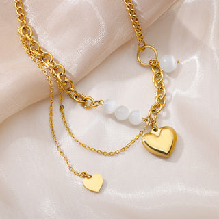 Stainless Steel Geometry Star Moon Butterfly Pendant Multilayer Chain Choker Necklace For Women Wedding Accessories Dropshipping ALODIA STORE