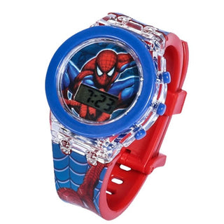Disney Kid Cartoon Glowing Watch Marvel Spider-Man Boy Unicorn Princess Elsa Flash Electronic Digital Student Toy Clock Relogio Alodia Store