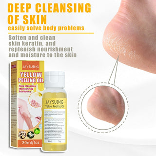 Exfoliation Yellow Peeling Oil Foot Leg Remove Dead Skin Deep Cleansing Remove Dark Whitening Body Skin Care ALODIA STORE