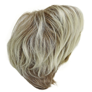 GNIMEGIL Synthetic Hair Blonde Wig with Bangs Natural Short Wig for White Woman High Temperature Blond Ombre Mommy Wig for Daily ALODIA STORE