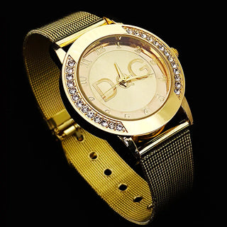 2022 Hot Sale European Fashion Watch Women Luxury Brand DQG Quartz Watch Reloj Mujer Casual Stainless Steel Ladies Clock ALODIA STORE