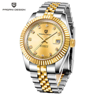 PAGANI DESIGN Luxury Men Watch Stainless Steel Waterproof Mechanical Watch Fashion Sports Watch Men Automatic Watch relogio ALODIA STORE