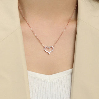 New Trendy Multilayer Heart Butterfly Necklace for Women Fashion Gold Silver Color Geometric Chain Collar Necklace Jewelry Gift ALODIA STORE