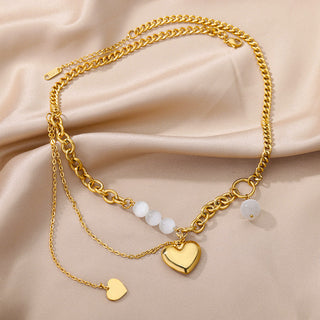 Stainless Steel Geometry Star Moon Butterfly Pendant Multilayer Chain Choker Necklace For Women Wedding Accessories Dropshipping ALODIA STORE