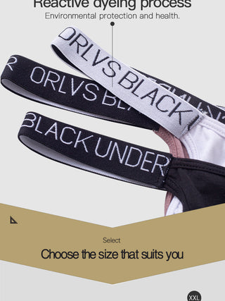 ORLVS Sissy Bikini Mens Jockstrap Men Thong Sexy Gay Man's Underwear Men's Thongs Modal Penis Pouch Low Waist G-strings Lingerie ALODIA STORE