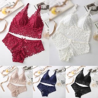 Sexy Lace Underwear French Bra Set Comfortable Women Bras Lingeries Ladies Underwear Suit ALODIA STORE