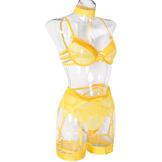 Ellolace Lingerie Sexy Porn Underwear Women Body Luxury 6-Piece Bra and Panty Set See Through Intimate Uncensored Sheer Outfits ALODIA STORE