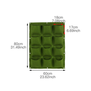 NEW Wall Hanging Pockets Planting Bags Flower Pot Waterproof Grow Bag Garden Planter Vertical Suculentas Plant Pot Home Decor ALODIA STORE