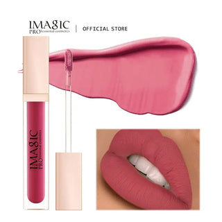 IMAGIC Lipgloss Matte 20 Colors Lip Gloss Velvety Lipstick Liquid Matte Waterproof Lip Tint Full & rich Sexy Lip Makeup Cosmetic ALODIA STORE