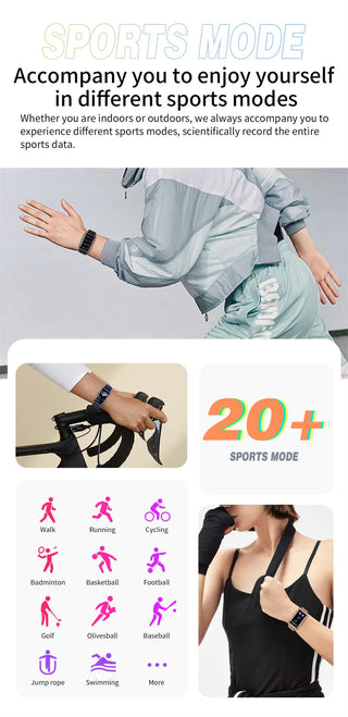 New Sports Smart Watch Men Women 1.47-inch Full Touch Fitness Tracker IP67 Waterproof Smartwatch For Huawei Xiaomi Phone ALODIA STORE