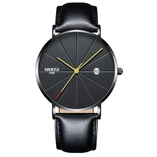 NIBOSI Ultra Thin Fashion Men Watch Top Luxury Brand Business Quartz Watches Waterproof Sports Watch Men Clock Relogio Masculino ALODIA STORE