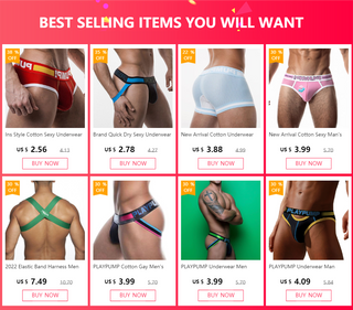 Lingeries Cotton Patchwork Low waist Sexy Men Underwear Boxer Shorts New Trunks Mens Boxershorts Underware Boxers Funny ALODIA STORE