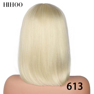Short Straight Bob Wig for Women Synthetic Wigs Brown to Blonde Ombre Natural Fake Hair Heatresistant Wig Pink Wig With Bangs ALODIA STORE