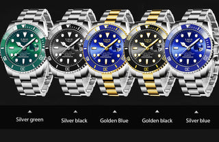 2022 Top Brand Luxury Fashion Diver Watch Men 30ATM Waterproof Date Clock Sport Watches Mens Quartz Wristwatch Relogio Masculino ALODIA STORE