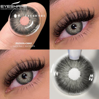 EYESHARE 2pcs Natural Color Contact Lenses for Eyes Gray Contact Lens Yearly Fashion Blue Contact Lens Colored Eye Contacts Alodia Store