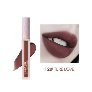IMAGIC New12-Color Liquid Lipstick Matte Makeup Lips Silky-Smooth Long-Lasting Gloss High Pigment Lip&Cheek Waterproof Lip Mud ALODIA STORE