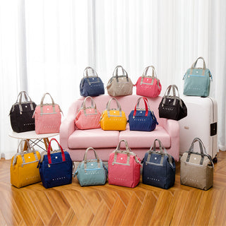 Portable Lunch Bag New Thermal Insulated Lunch Box Tote Cooler Bag Bento Pouch Lunch Container School Food Storage Bags ALODIA STORE