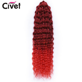 Synthetic Ariel Curl Hair Water Weave Passion Twist Crochet Braids Hair Extensions Ombre Blonde Pink Braiding Hair For Women ALODIA STORE