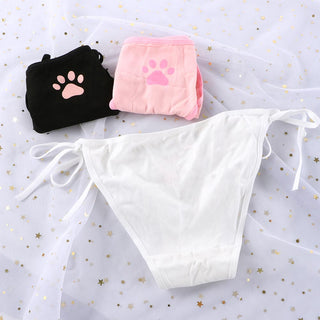 Sexy Bandage Lolita Panties Low Waist Lingerie Cute Claw Women's Briefs Low Waist Animation Underwear ALODIA STORE