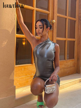 Hawthaw Women Sexy Party Club Streetwear Birthday Bodycon Mini Dress 2023 Summer Fall Clothing Wholesale Items For Business ALODIA STORE