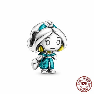 new 100% 925 sterling silver disney charm of ley 925 Chain Beaded Suitable For Ladies Original Pandora Bracelet DIY Jewelry ALODIA STORE
