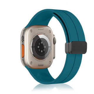 Magnetic Strap For Apple watch ultra band 44mm 45mm 49mm 40mm 41mm 42mm 38mm 45 mm Silicone Bracelet iWatch Series 7 8 se 6 5 3 ALODIA STORE