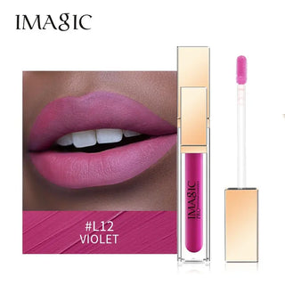 IMAGIC Lipgloss Matte 20 Colors Lip Gloss Velvety Lipstick Liquid Matte Waterproof Lip Tint Full & rich Sexy Lip Makeup Cosmetic ALODIA STORE