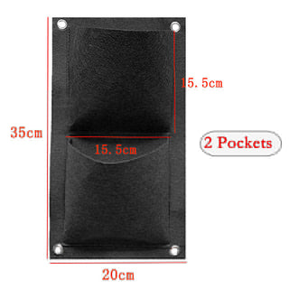 NEW Wall Hanging Pockets Planting Bags Flower Pot Waterproof Grow Bag Garden Planter Vertical Suculentas Plant Pot Home Decor ALODIA STORE