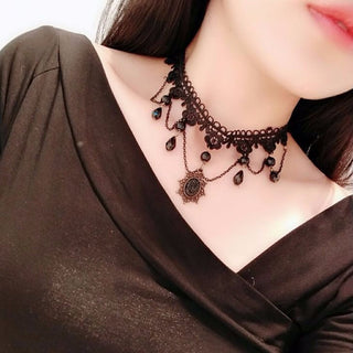 Korean Fashion Velvet Choker Necklace for Women Vintage Sexy Lace Necklace with Pendants Gothic Girl Neck Jewelry Accessories ALODIA STORE