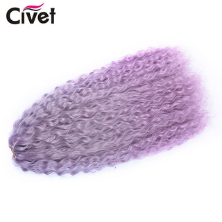 Synthetic Ariel Curl Hair Water Weave Passion Twist Crochet Braids Hair Extensions Ombre Blonde Pink Braiding Hair For Women ALODIA STORE