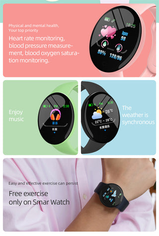 Twitch  Smart Watch Men Women Bluetooth Fitness Tracker Bracelet Sport Heart Rate Blood Pressure Kids Smartwatch for IOS Android ALODIA STORE