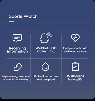 Twitch  Smart Watch Men Women Bluetooth Fitness Tracker Bracelet Sport Heart Rate Blood Pressure Kids Smartwatch for IOS Android ALODIA STORE