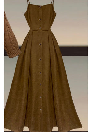 Fall Winter Two Piece Sets Sweater And Straped High Waist ALODIA STORE