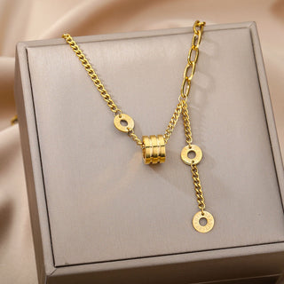 Stainless Steel Geometry Star Moon Butterfly Pendant Multilayer Chain Choker Necklace For Women Wedding Accessories Dropshipping ALODIA STORE