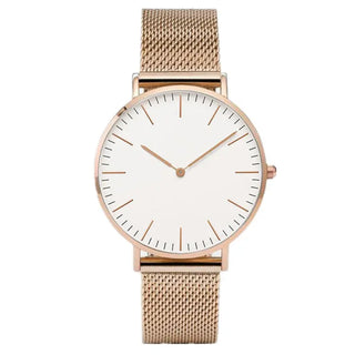 Luxury Rose Gold Watch Women Bracelet Watches Top Brand Ladies Casual Quartz Watch Steel Women's Wristwatch Montre Femme Relogio ALODIA STORE