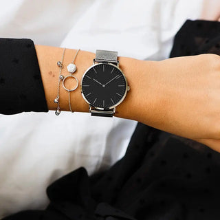 Luxury Rose Gold Watch Women Bracelet Watches Top Brand Ladies Casual Quartz Watch Steel Women's Wristwatch Montre Femme Relogio ALODIA STORE