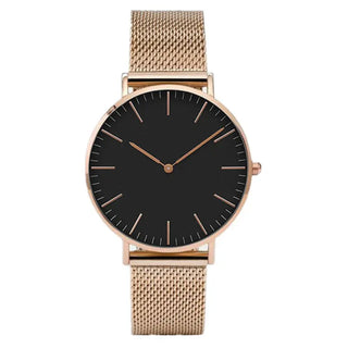 Luxury Rose Gold Watch Women Bracelet Watches Top Brand Ladies Casual Quartz Watch Steel Women's Wristwatch Montre Femme Relogio ALODIA STORE