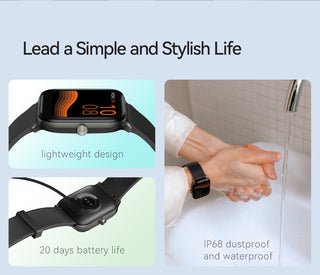 HAYLOU GST Smart Watch Men Women Watch Blood Oxygen Heart Rate Sleep Monitor 12 Sport Models Custom Watch Face Global Version ALODIA STORE