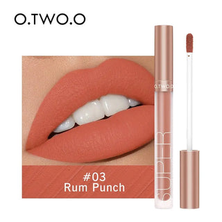 O.TWO.O Liquid Lipstick Matte Lip Gloss Cosmetic Lightweight Lip Glaze Long Lasting Lip Tint  Waterproof 12 Color Lips Makeup ALODIA STORE