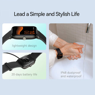 HAYLOU GST Smart Watch Men Women Watch Blood Oxygen Heart Rate Sleep Monitor 12 Sport Models Custom Watch Face Global Version ALODIA STORE