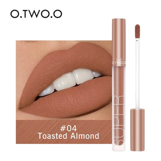 O.TWO.O Liquid Lipstick Matte Lip Gloss Cosmetic Lightweight Lip Glaze Long Lasting Lip Tint  Waterproof 12 Color Lips Makeup ALODIA STORE