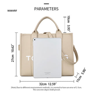 Large PU Luxury Handbag ALODIA STORE
