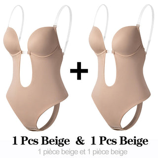 Shapewear Bodysuit Women Deep V-Neck Body Shaper ALODIA STORE