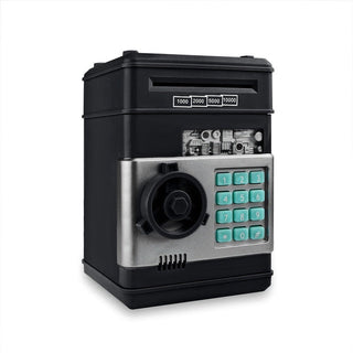 Electronic Piggy Bank ATM Password Money Box Cash Coins Saving Box ATM Bank Safe Box Automatic Deposit Banknote Christmas Gift ALODIA STORE