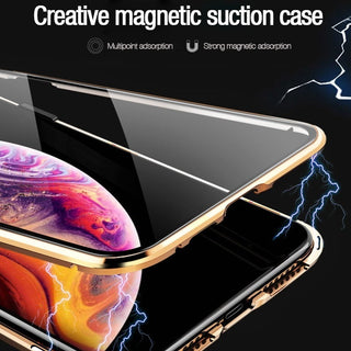 Glass Privacy Metal Phone Case For iPhone 14 ALODIA STORE