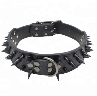 Spiked Studded Leather Collars ALODIA STORE
