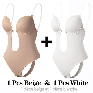 Shapewear Bodysuit Women Deep V-Neck Body Shaper ALODIA STORE